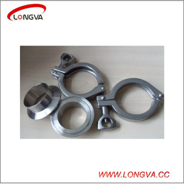 Sanitary Stainless Steel Tri Clover Clamp with Ferrule